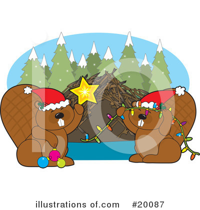 Royalty-Free (RF) Christmas Clipart Illustration by Maria Bell - Stock Sample #20087