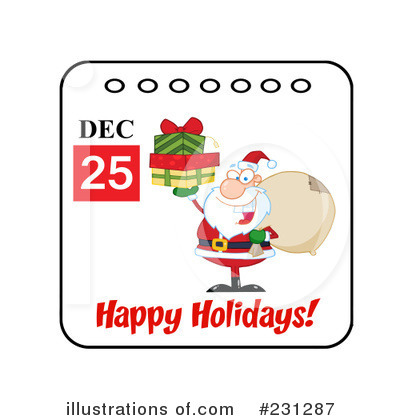 Royalty-Free (RF) Christmas Clipart Illustration by Hit Toon - Stock Sample #231287