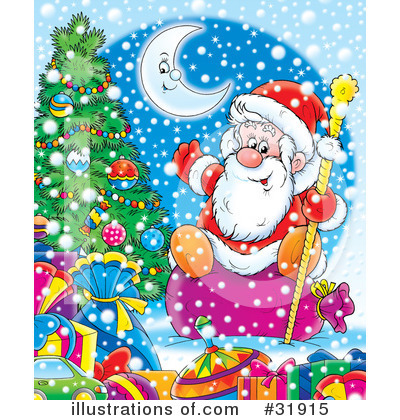 Royalty-Free (RF) Christmas Clipart Illustration by Alex Bannykh - Stock Sample #31915