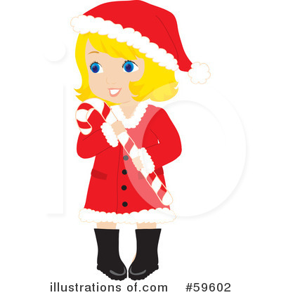 Christmas Girl Clipart #59602 by Rosie Piter