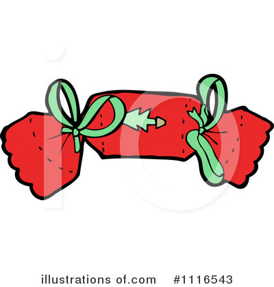 Royalty-Free (RF) Christmas Cracker Clipart Illustration by lineartestpilot - Stock Sample #1116543