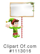 Christmas Elf Clipart #1113016 by AtStockIllustration