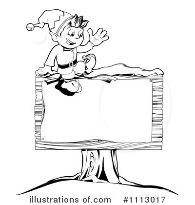 Royalty-Free (RF) Christmas Elf Clipart Illustration by AtStockIllustration - Stock Sample #1113017