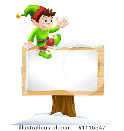 Christmas Elf Clipart #1115547 by AtStockIllustration