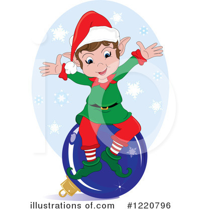 Royalty-Free (RF) Christmas Elf Clipart Illustration by Pams Clipart - Stock Sample #1220796