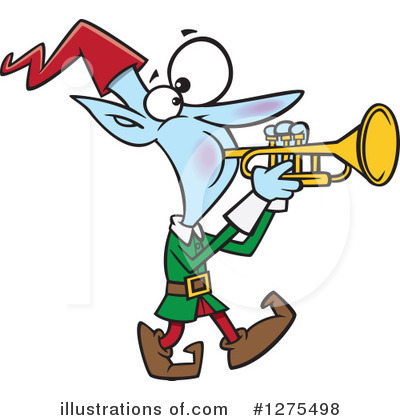 Royalty-Free (RF) Christmas Elf Clipart Illustration by toonaday - Stock Sample #1275498