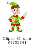 Christmas Elf Clipart #1305841 by AtStockIllustration
