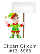 Christmas Elf Clipart #1316986 by AtStockIllustration