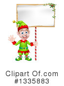 Christmas Elf Clipart #1335883 by AtStockIllustration