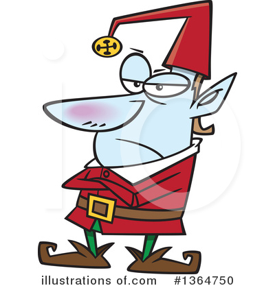 Royalty-Free (RF) Christmas Elf Clipart Illustration by toonaday - Stock Sample #1364750