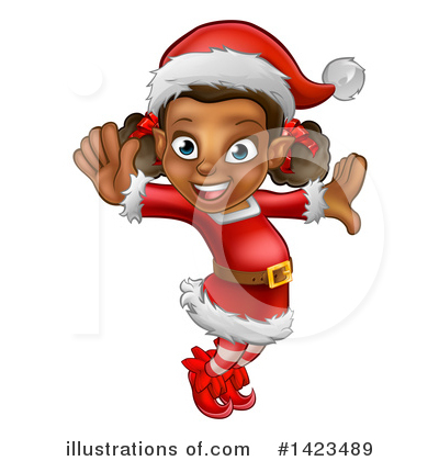 Christmas Elves Clipart #1423489 by AtStockIllustration