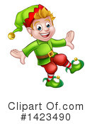 Christmas Elf Clipart #1423490 by AtStockIllustration
