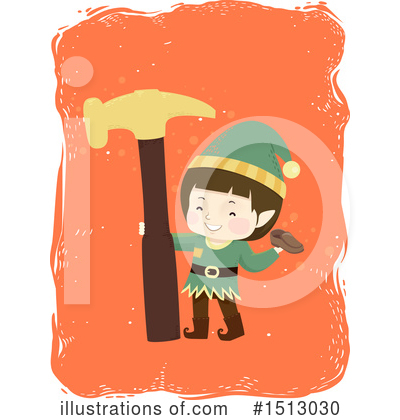 Royalty-Free (RF) Christmas Elf Clipart Illustration by BNP Design Studio - Stock Sample #1513030