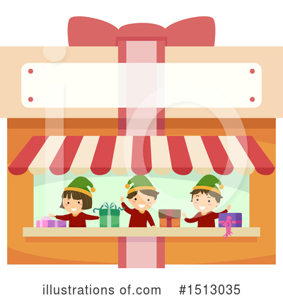 Royalty-Free (RF) Christmas Elf Clipart Illustration by BNP Design Studio - Stock Sample #1513035