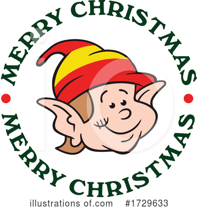 Royalty-Free (RF) Christmas Elf Clipart Illustration by Johnny Sajem - Stock Sample #1729633