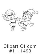 Christmas Elves Clipart #1111493 by AtStockIllustration
