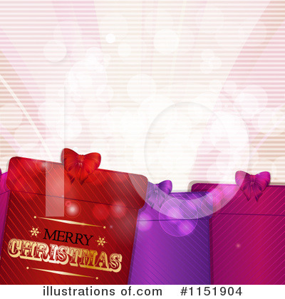 Royalty-Free (RF) Christmas Gift Clipart Illustration by elaineitalia - Stock Sample #1151904