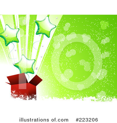 Royalty-Free (RF) Christmas Gift Clipart Illustration by elaineitalia - Stock Sample #223206