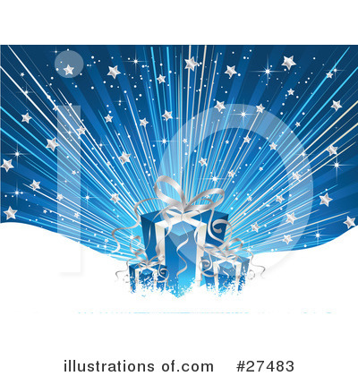 Royalty-Free (RF) Christmas Gift Clipart Illustration by KJ Pargeter - Stock Sample #27483