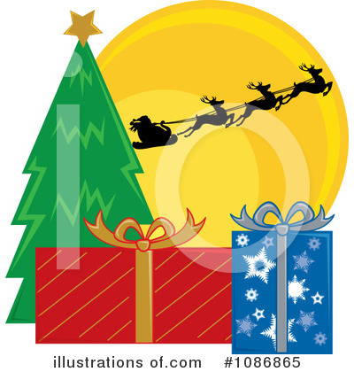 Royalty-Free (RF) Christmas Gifts Clipart Illustration by Pams Clipart - Stock Sample #1086865