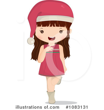 Royalty-Free (RF) Christmas Girl Clipart Illustration by Melisende Vector - Stock Sample #1083131