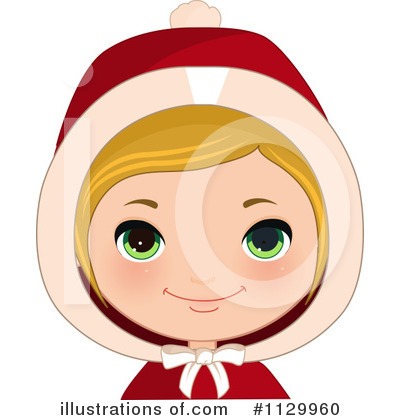 Royalty-Free (RF) Christmas Girl Clipart Illustration by Melisende Vector - Stock Sample #1129960