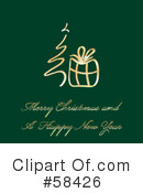 Christmas Greeting Clipart #58426 by MilsiArt