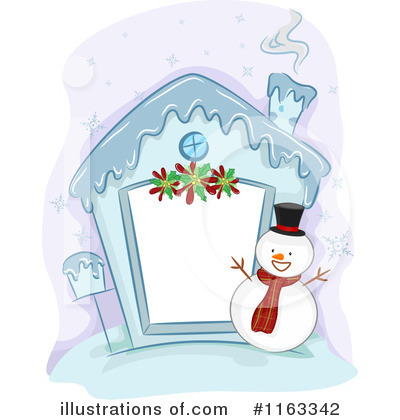 Royalty-Free (RF) Christmas House Clipart Illustration by BNP Design Studio - Stock Sample #1163342