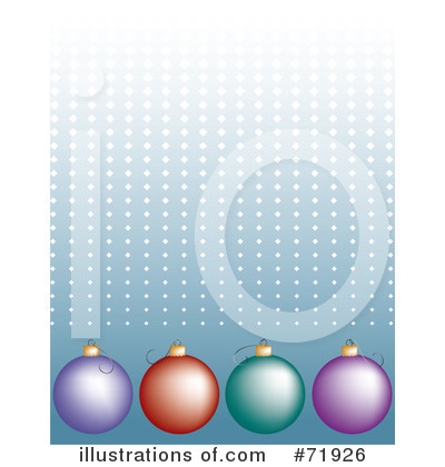 Royalty-Free (RF) Christmas Ornaments Clipart Illustration by inkgraphics - Stock Sample #71926