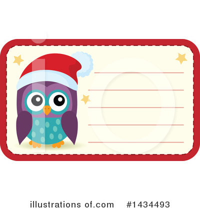 Christmas Owl Clipart #1434493 by visekart