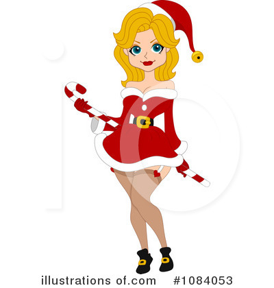 Royalty-Free (RF) Christmas Pinup Clipart Illustration by BNP Design Studio - Stock Sample #1084053