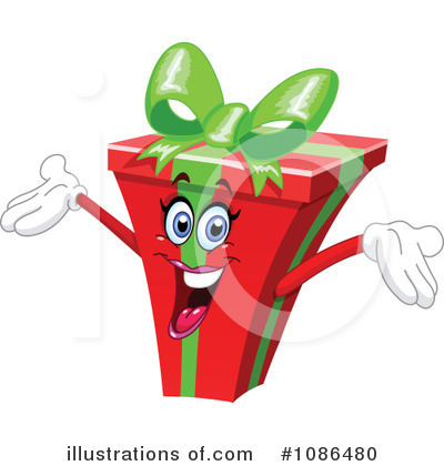Royalty-Free (RF) Christmas Present Clipart Illustration by yayayoyo - Stock Sample #1086480