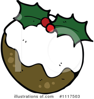 Christmas Pudding Clipart #1117503 by lineartestpilot