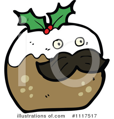 Christmas Pudding Clipart #1117517 by lineartestpilot