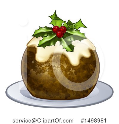 Christmas Pudding Clipart #1498981 by AtStockIllustration