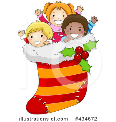 Royalty-Free (RF) Christmas Stocking Clipart Illustration by BNP Design Studio - Stock Sample #434672
