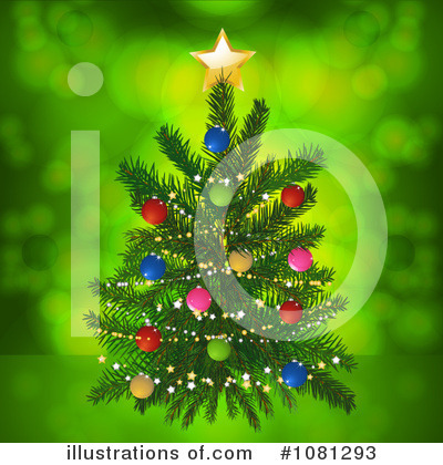 Royalty-Free (RF) Christmas Tree Clipart Illustration by elaineitalia - Stock Sample #1081293