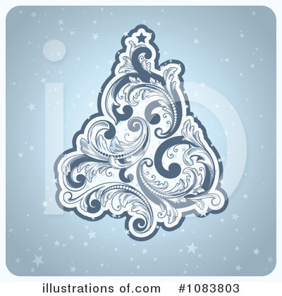 Royalty-Free (RF) Christmas Tree Clipart Illustration by elena - Stock Sample #1083803