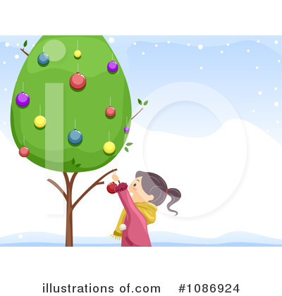 Royalty-Free (RF) Christmas Tree Clipart Illustration by BNP Design Studio - Stock Sample #1086924