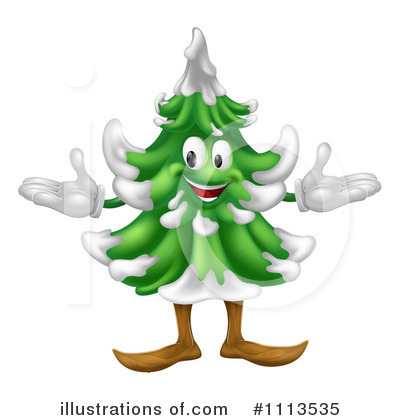 Royalty-Free (RF) Christmas Tree Clipart Illustration by AtStockIllustration - Stock Sample #1113535