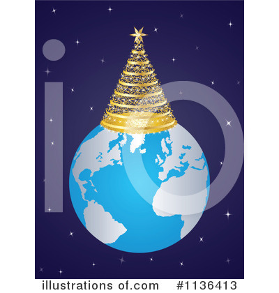 Christmas Tree Clipart #1136413 by Andrei Marincas