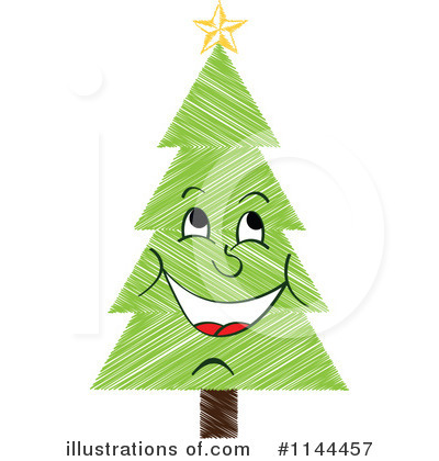 Royalty-Free (RF) Christmas Tree Clipart Illustration by Andrei Marincas - Stock Sample #1144457