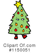 Christmas Tree Clipart #1150051 by lineartestpilot