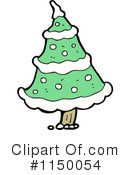 Christmas Tree Clipart #1150054 by lineartestpilot