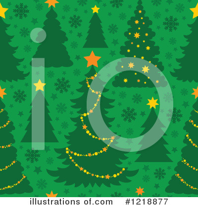 Royalty-Free (RF) Christmas Tree Clipart Illustration by visekart - Stock Sample #1218877