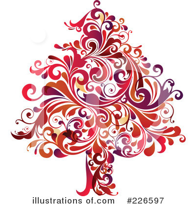 Royalty-Free (RF) Christmas Tree Clipart Illustration by OnFocusMedia - Stock Sample #226597