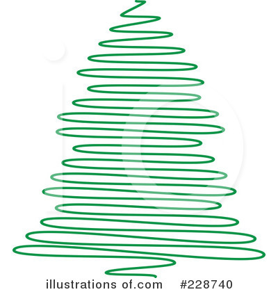 Royalty-Free (RF) Christmas Tree Clipart Illustration by KJ Pargeter - Stock Sample #228740