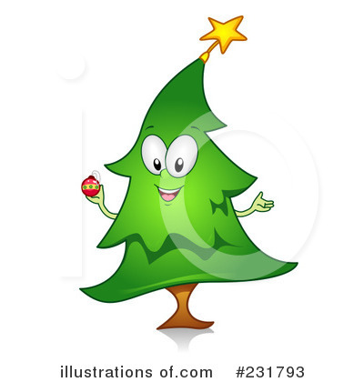 Royalty-Free (RF) Christmas Tree Clipart Illustration by BNP Design Studio - Stock Sample #231793