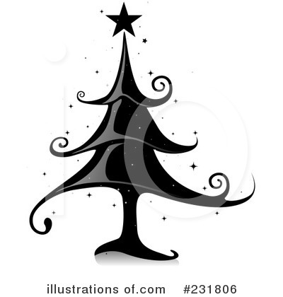 Royalty-Free (RF) Christmas Tree Clipart Illustration by BNP Design Studio - Stock Sample #231806