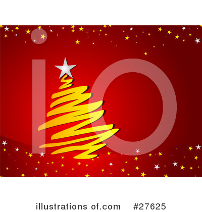 Royalty-Free (RF) Christmas Tree Clipart Illustration by KJ Pargeter - Stock Sample #27625